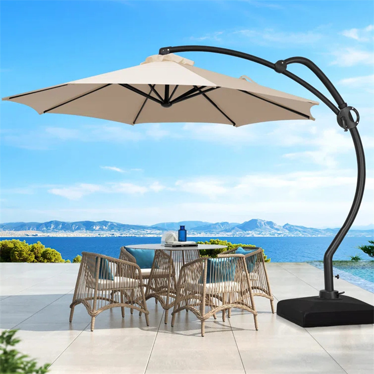 10 stôp Patio S tvar závesný offset konzolový dáždnik