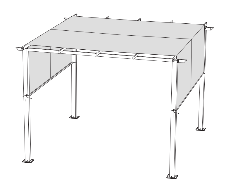 10'X10 'Ploché sprievodky s produktmi Pergola