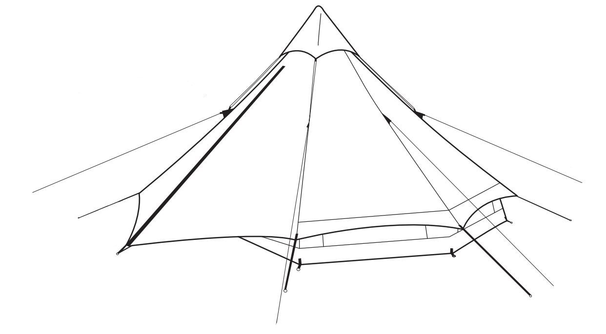 Pokyny na inštaláciu stanu pyramíd