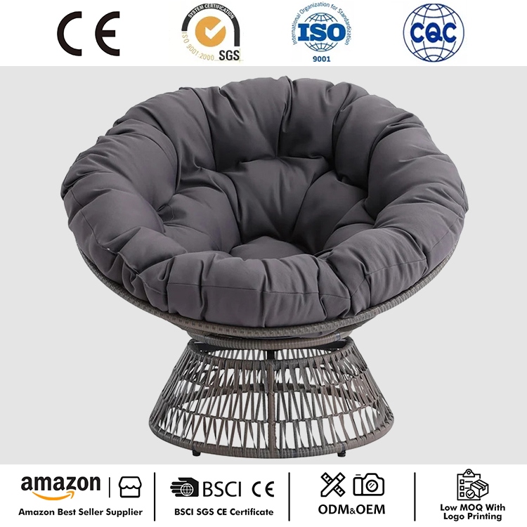 Elegantné otočné kreslo Papasan