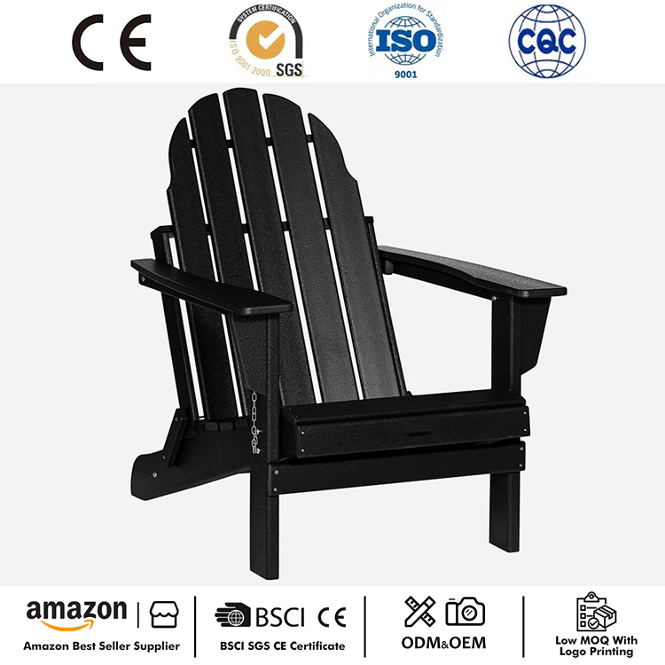 Plastová skladacia stolička Adirondack